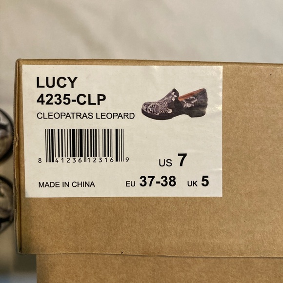 Anuschka Leather Clog - Cleopatras Leopard - Size 7 - Picture 8 of 9